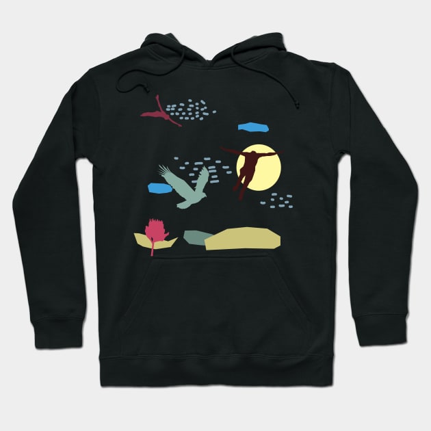 Learn to fly Hoodie by Manitarka